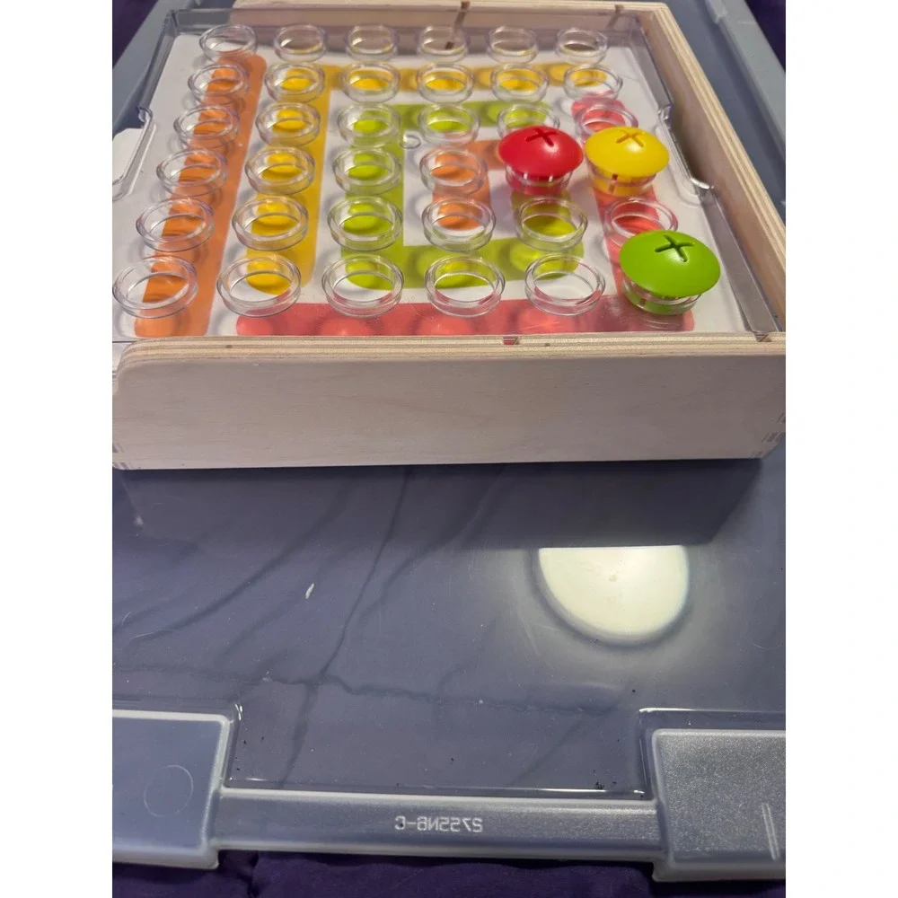 Lovevery Wooden Color Matching Peg Board Game Montessori Educational Toy